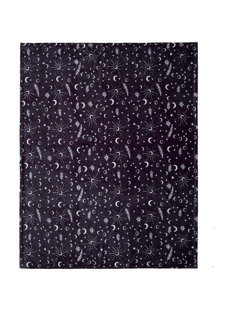 Fusion Grey Celeste Fleece Throw - Image 2 of 3 Fusion Grey Celeste Fleece Throw - Image 2 of 3