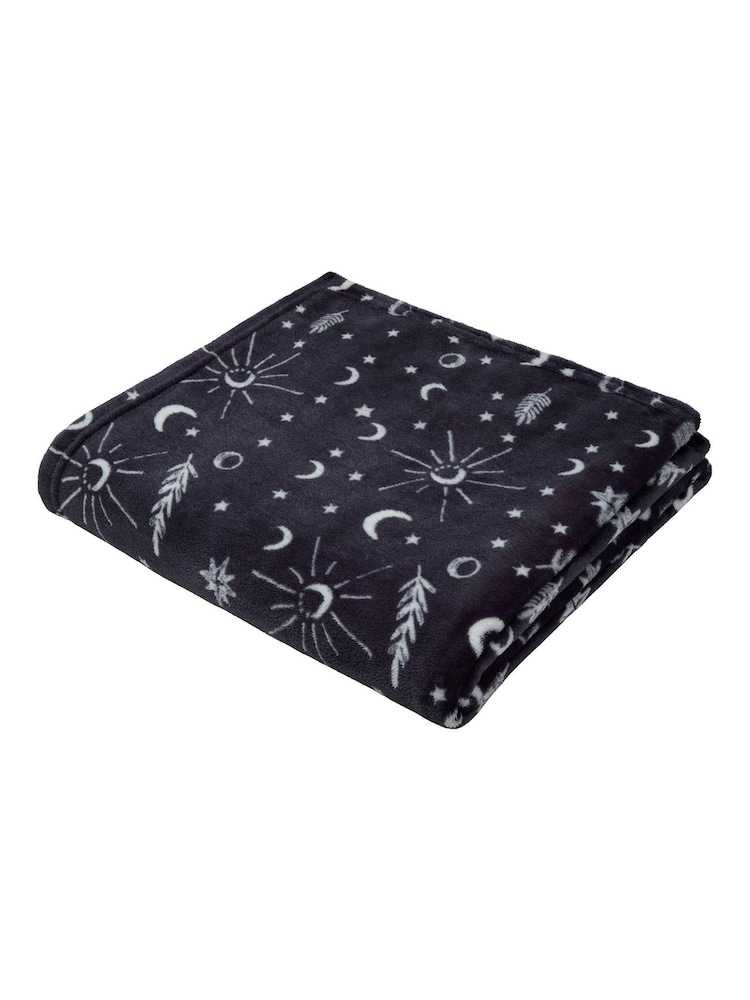 Fusion Grey Celeste Fleece Throw - Image 3 of 3 Fusion Grey Celeste Fleece Throw - Image 3 of 3
