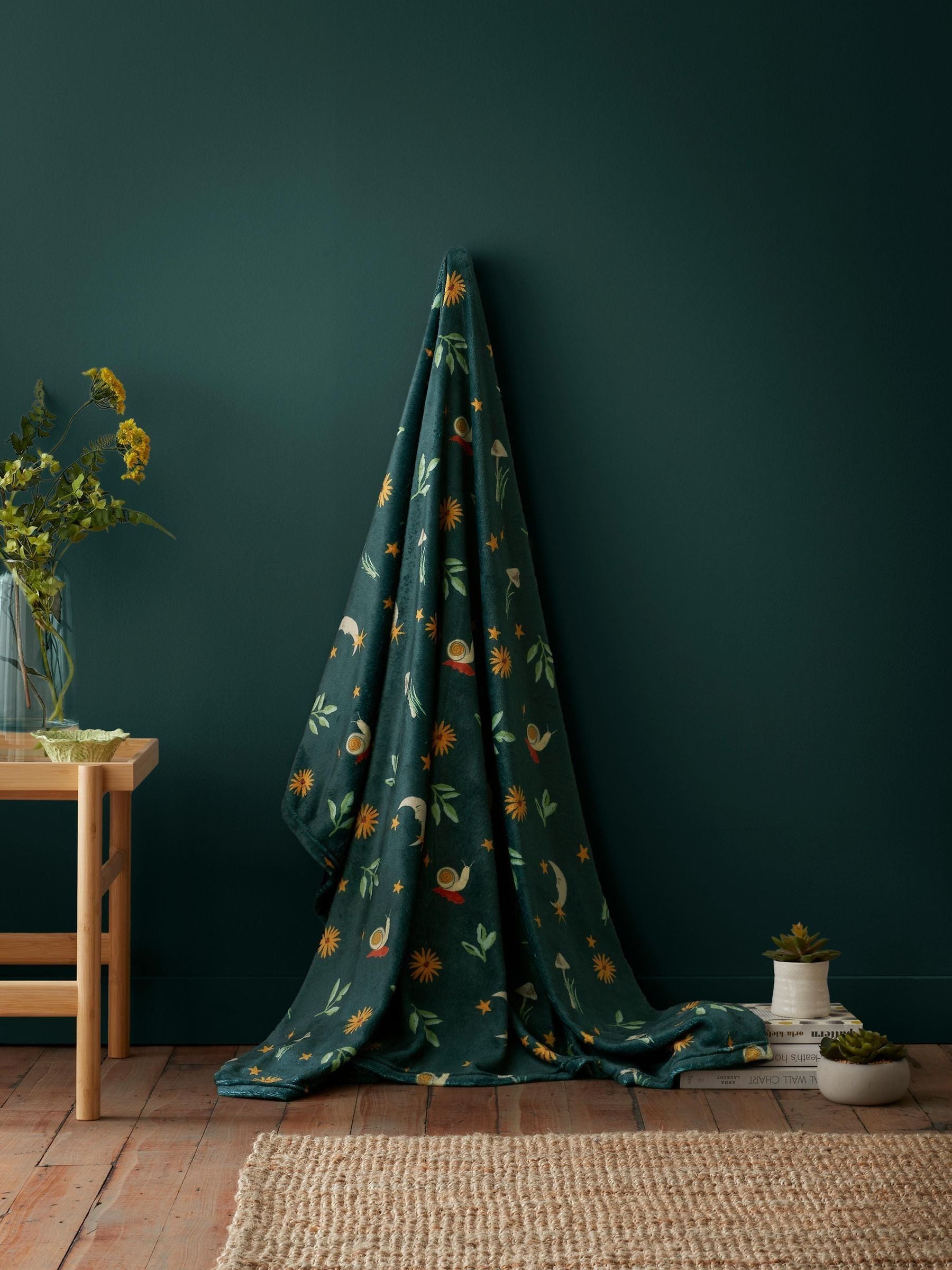 George Green Fusion Botanical Mushrooms Fleece 120 X 150Cm Throw - Image 6