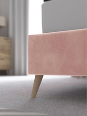 Pink Blush Opulent Velvet Matson Upholstered Bed Frame - Image 6 of 9