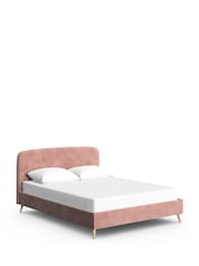 Pink Blush Opulent Velvet Matson Upholstered Bed Frame - Image 7 of 9