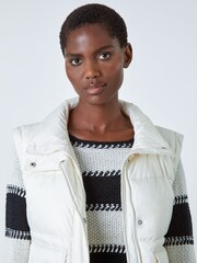Roman White Pocket Detail Quilted Gilet - Image 4 of 5