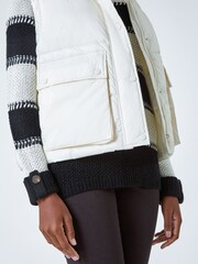 Roman White Pocket Detail Quilted Gilet - Image 5 of 5