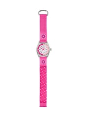 Peers Hardy Pink Tikkers Girls Pink Canvas Strap Flower Time Teacher Watch - Image 3 of 8
