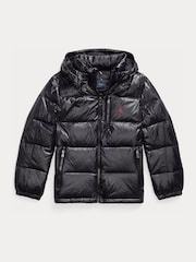 Polo Ralph Lauren Shin Black Down Puffer Jacket - Image 1 of 2