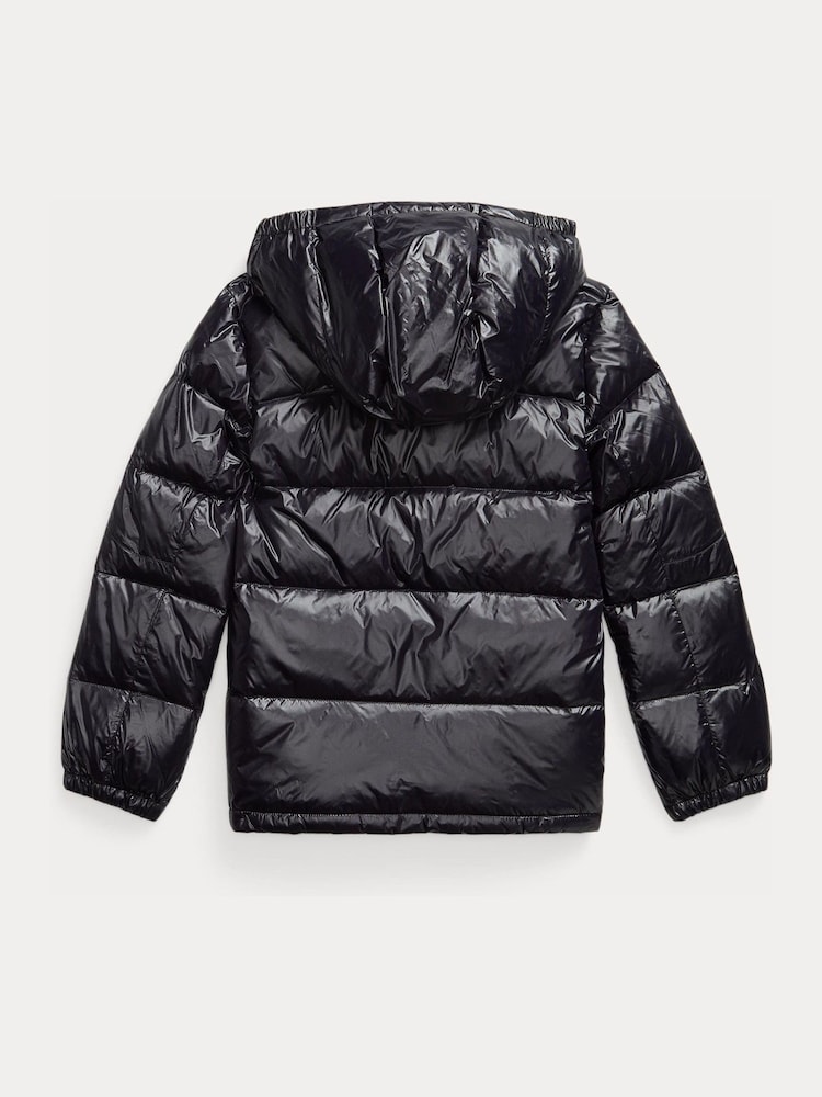 Polo Ralph Lauren Shin Black Down Puffer Jacket - Image 2 of 2 Polo Ralph Lauren Shin Black Down Puffer Jacket - Image 2 of 2