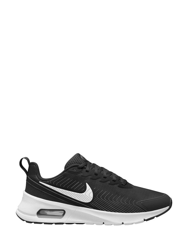 Nike Black/White Air Max Nuaxis Trainers - Image 1 of 4