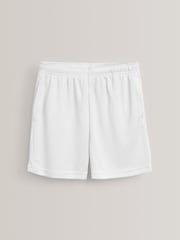 White Single Sports Shorts (3-16yrs) - Image 4 of 6
