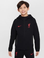 Nike Black Liverpool FC Tech Fleece Zip Through Hoodie - Image 1 of 7