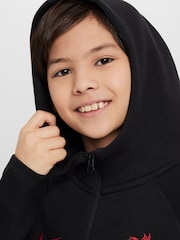 Nike Black Liverpool FC Tech Fleece Zip Through Hoodie - Image 3 of 7