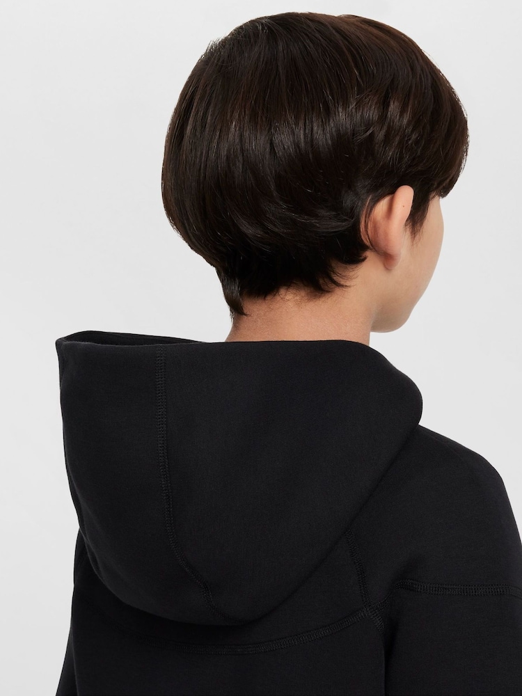 Nike Black Liverpool FC Tech Fleece Zip Through Hoodie - Image 7 of 7