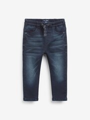 Dark/Mid Blue Denim Jogger Jeans 2 Pack (3mths-7yrs) - Image 2 of 5