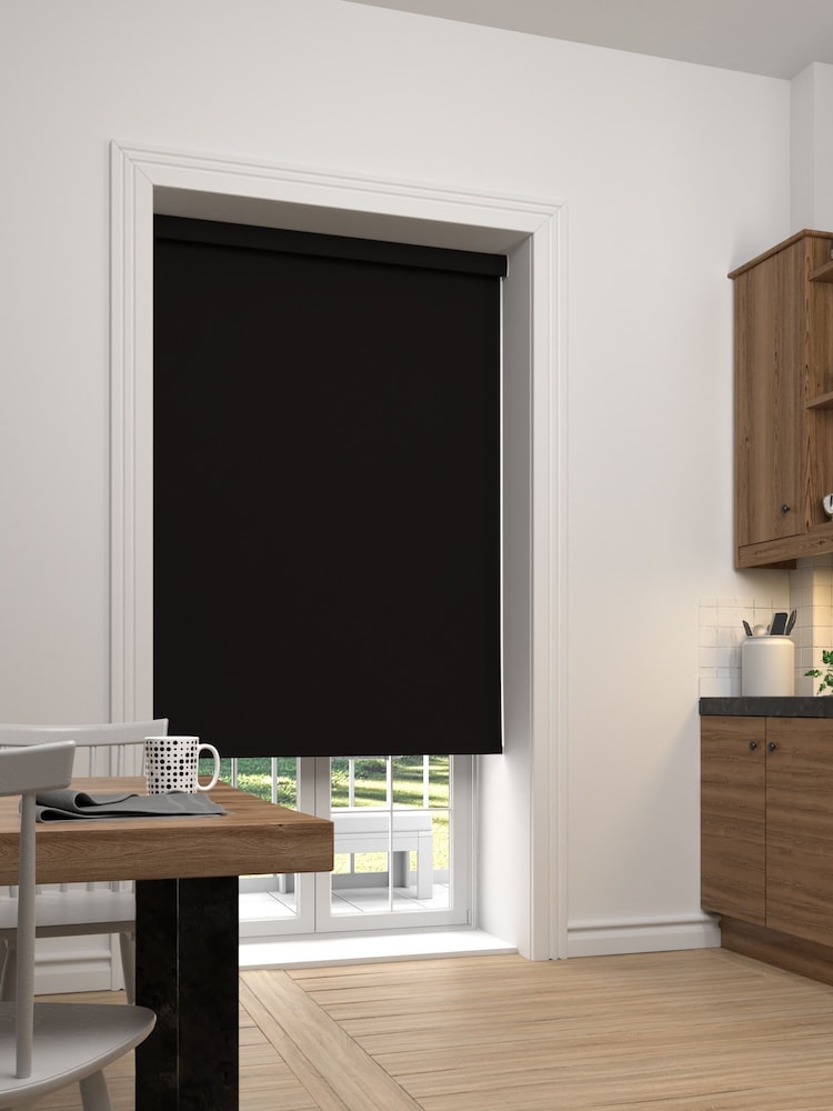 Espresso Brown Haig Made To Measure Blackout Roller Blind - Image 2 of 5