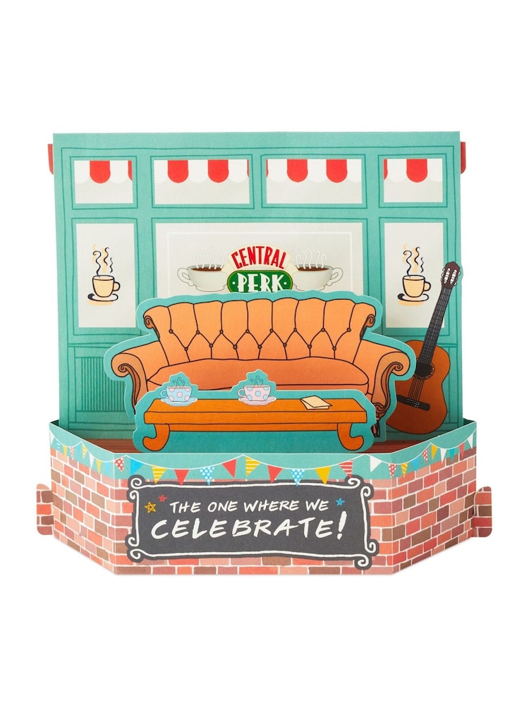 Hallmark Green Birthday Card Friends 3D Pop-Up Couch Design - Image 2 of 4