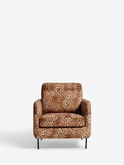 Rockett St George Leopard Love Velvet The Edie Accent Chair - Image 2 of 6