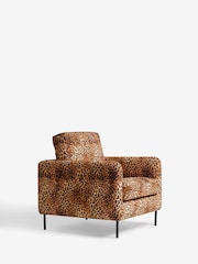 Rockett St George Leopard Love Velvet The Edie Accent Chair - Image 3 of 6