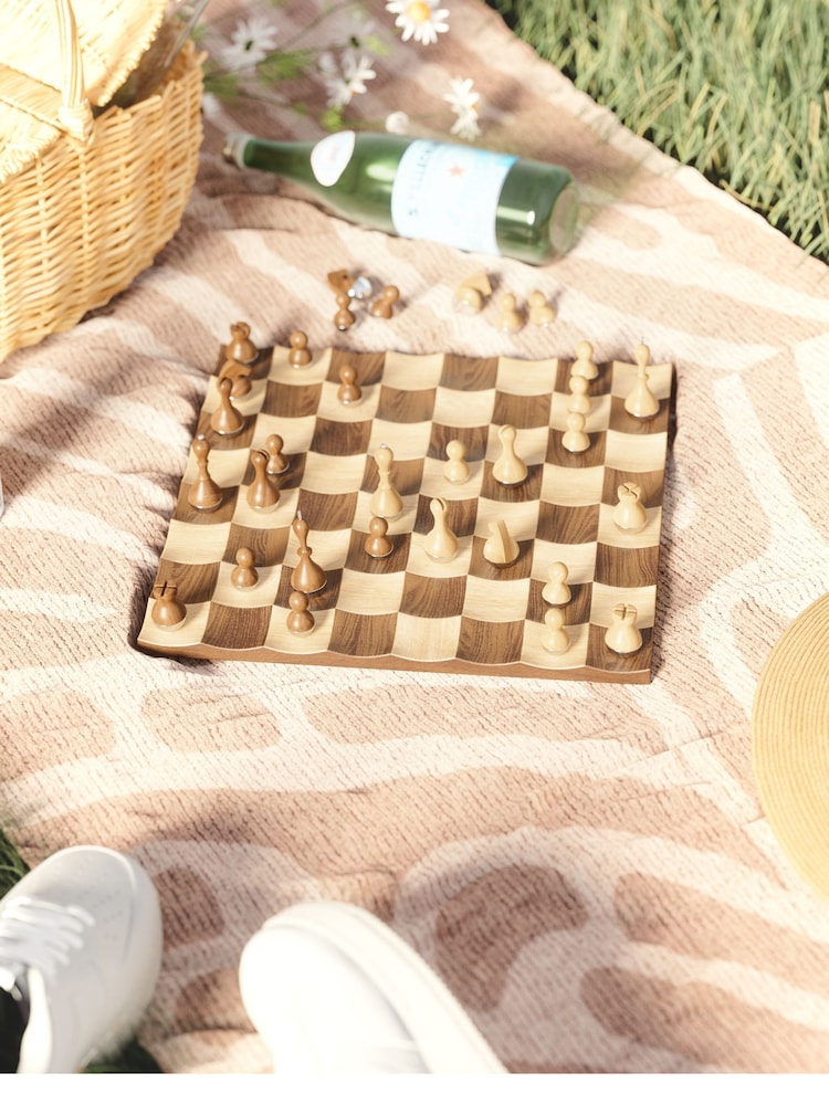 Umbra Walnut Wobble Chess Games Set - Image 2 of 5