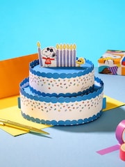 Hallmark Blue Birthday Card Snoopy Joe Cool 3D Pop-Up Design - Image 1 of 4