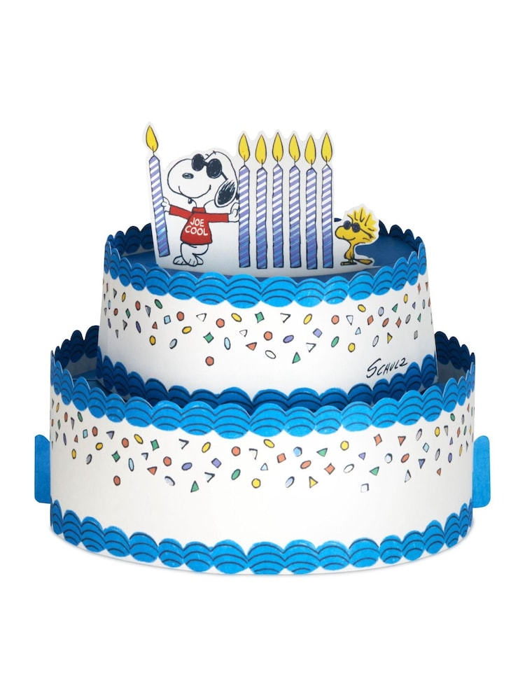 Hallmark Blue Birthday Card Snoopy Joe Cool 3D Pop-Up Design - Image 2 of 4