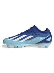 adidas Blue/White Football Performance Kids X Crazyfast.3 Firm Ground Boots - Image 2 of 7