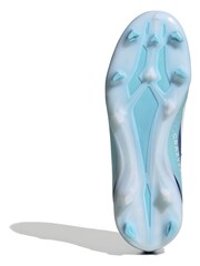 adidas Blue/White Football Performance Kids X Crazyfast.3 Firm Ground Boots - Image 6 of 7