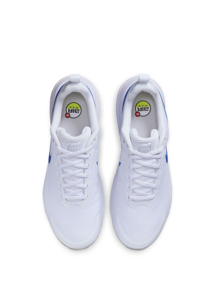 Nike White/Blue Air Max Nuaxis Trainers - Image 6 of 10