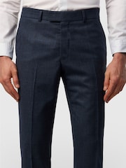 Ted Baker Tailoring Fit Navy Prince of Wales Check Trousers - 2의 이미지 2