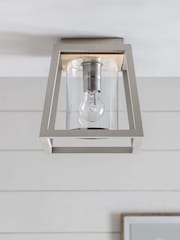 Grey Malvern Flush Ceiling Light - Image 2 of 6