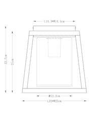 Grey Malvern Flush Ceiling Light - Image 6 of 6