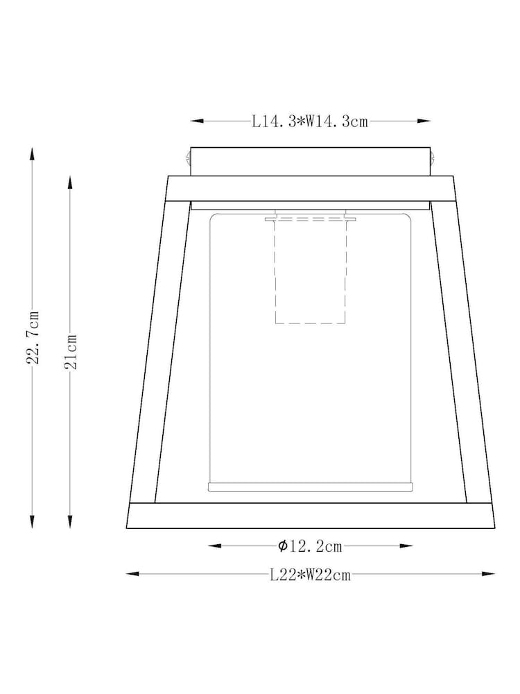 Grey Malvern Flush Ceiling Light - Image 6 of 6