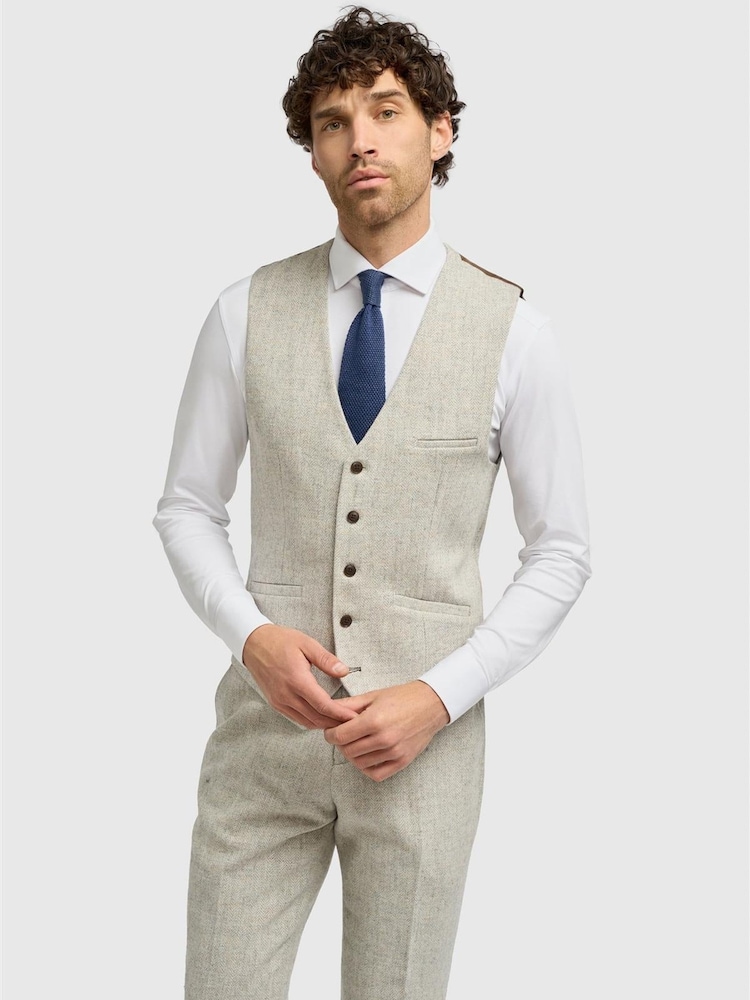 Cavani Grey Thomas Tweed Waistcoat - Image 1 of 1 Cavani Grey Thomas Tweed Waistcoat - Image 1 of 1
