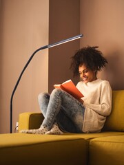 Daylight Company Black Electra Floor Task & Reading Lamp - Image 1 of 4