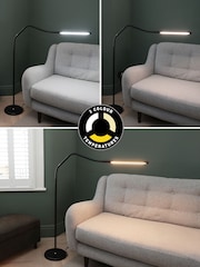 Daylight Company Black Electra Floor Task & Reading Lamp - Image 3 of 4