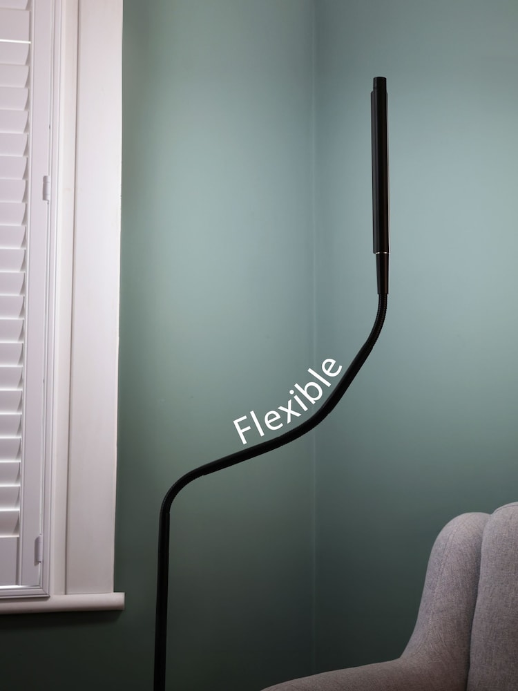 Daylight Company Black Electra Floor Task & Reading Lamp - Image 4 of 4