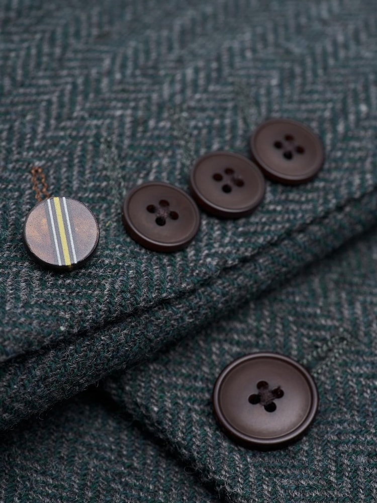 Зеленый - Cavani Thomas Tweed Suit Jacket - Изображение 5 5