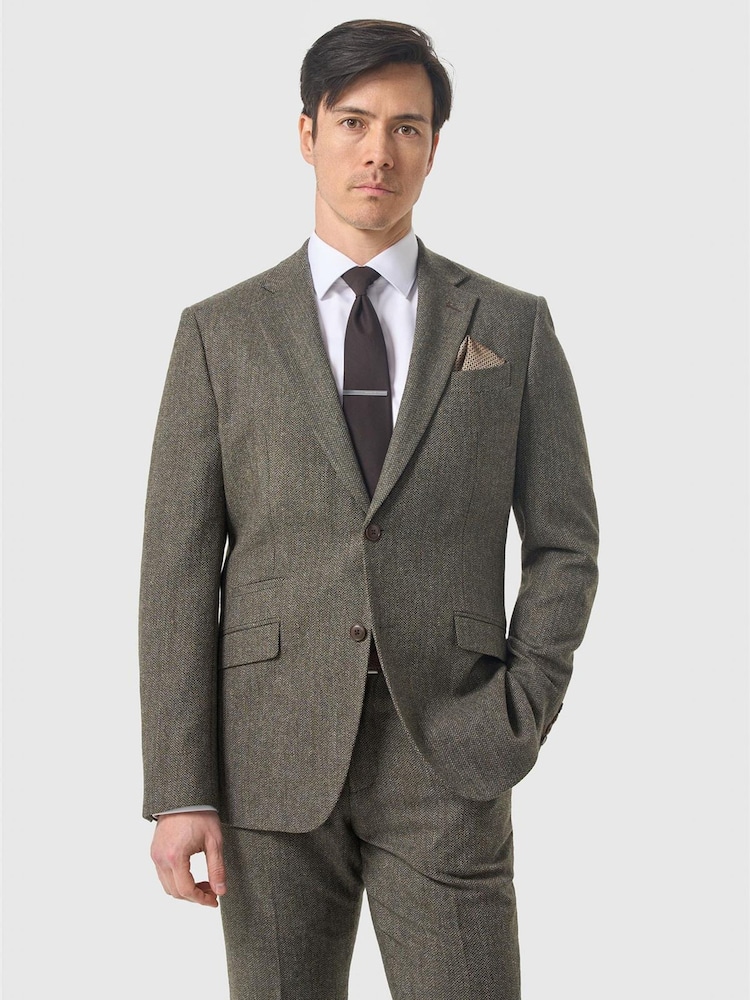 Зеленый - Cavani Thomas Tweed Suit Jacket - Изображение 1 4