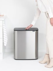 Brabantia Matt Steel Fingerprint Proof Bo Touch Double 30L Bin - Image 5 of 6