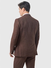 Коричневый - Cavani Thomas Tweed Suit Jacket - Изображение 2 2