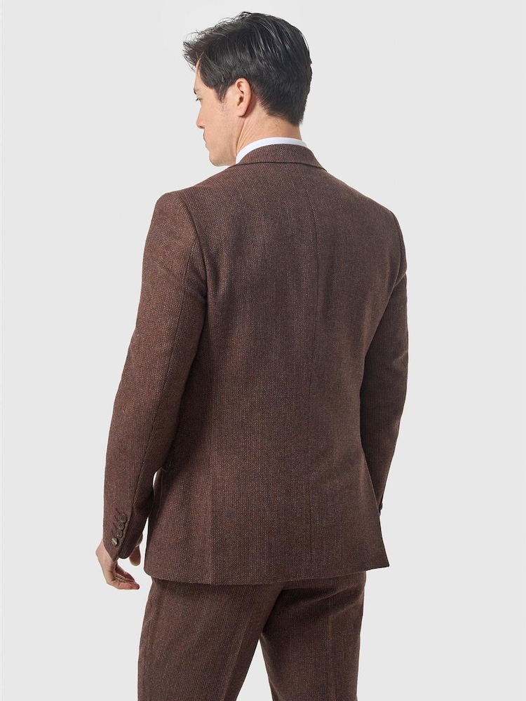 Коричневый - Cavani Thomas Tweed Suit Jacket - Изображение 2 2