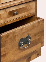 Laura Ashley Honey Gold Garrat 2 Door 4 Drawer Display Unit - Image 4 of 5