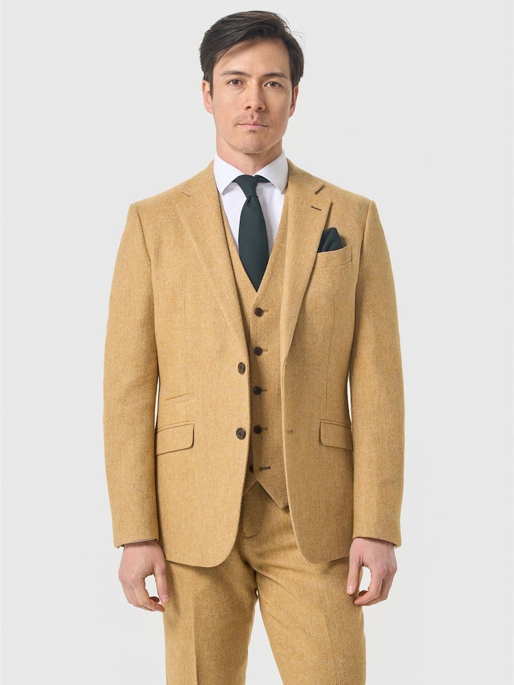 Желтый - Cavani Thomas Tweed Suit Jacket - Изображение 1 3