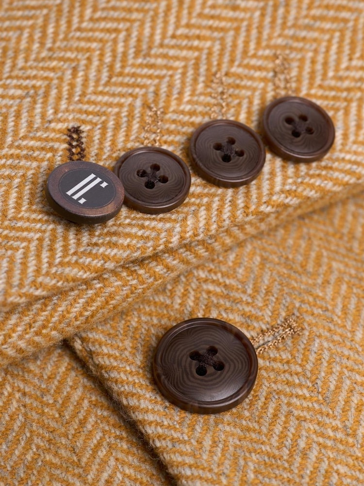 Желтый - Cavani Thomas Tweed Suit Jacket - Изображение 3 3