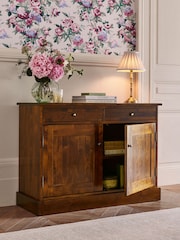 Laura Ashley Dark Chestnut Garrat 2 Door 2 Drawer Sideboard - Image 2 of 7