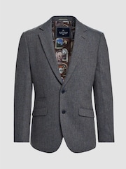 Синий - Cavani Thomas Tweed Suit Jacket - Изображение 3 3