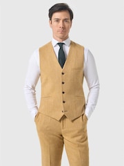 Cavani Yellow Thomas Tweed Waistcoat - Image 1 of 4