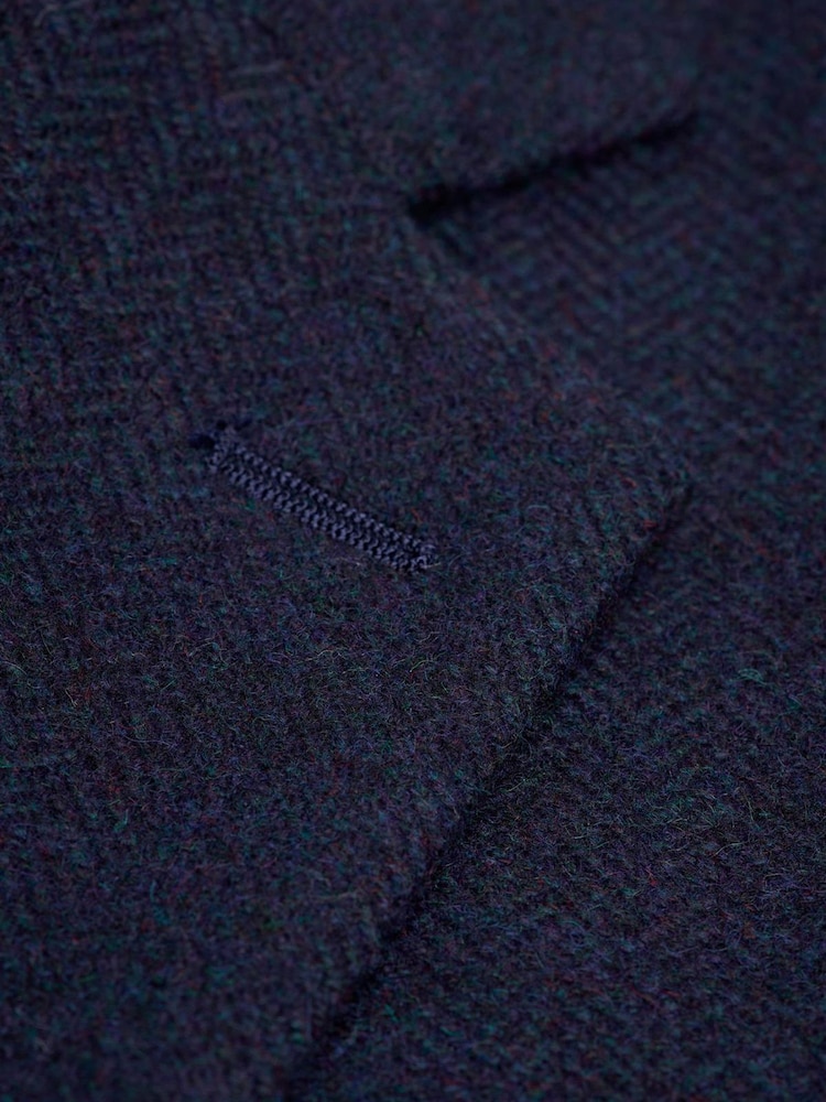 Темно-синий - Cavani Thomas Tweed Suit Jacket - Изображение 5 5