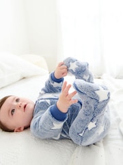 Blue Star Baby Fleece Sleepsuit - Image 1 of 5
