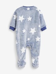 Blue Star Baby Fleece Sleepsuit - Image 4 of 5