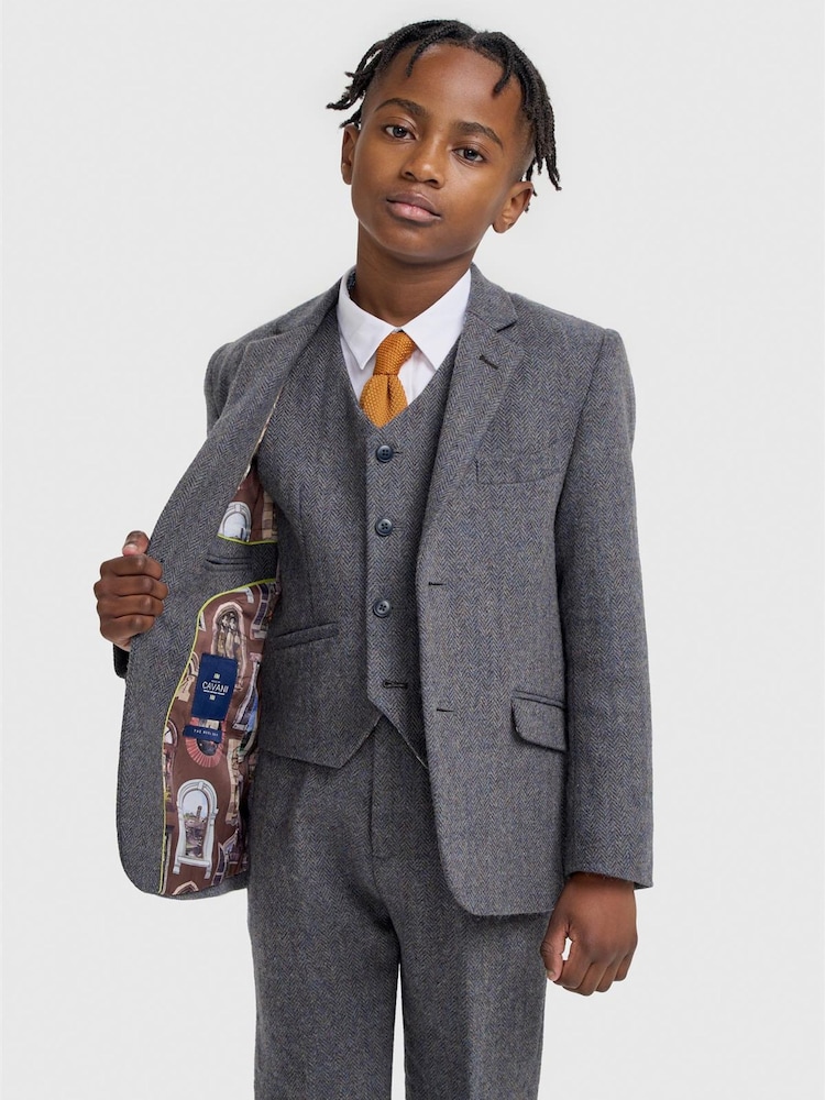 Cavani Blue Thomas Tweed Suit - Image 1 of 4