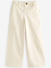 Stein/Natur - Cargo-Chinohose mit weitem Bein - Bild 4 von 5